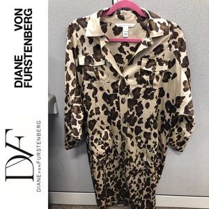 Diane Von Furstenberg  silk shirt dress